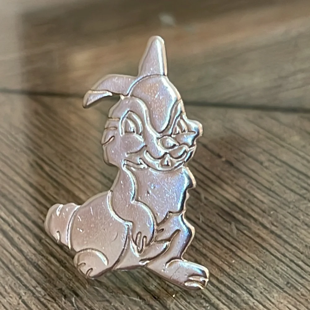 Vintage Thumper the Rabbit from Disney’s Bambi Movie - Silver-tone Pin